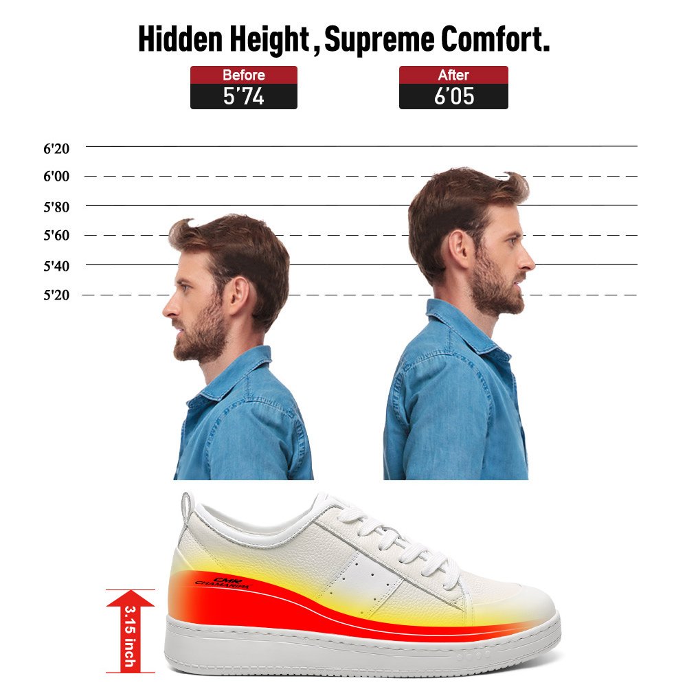 CMR CHAMARIPA Men's Invisible Height Increase Shoes - Image 2