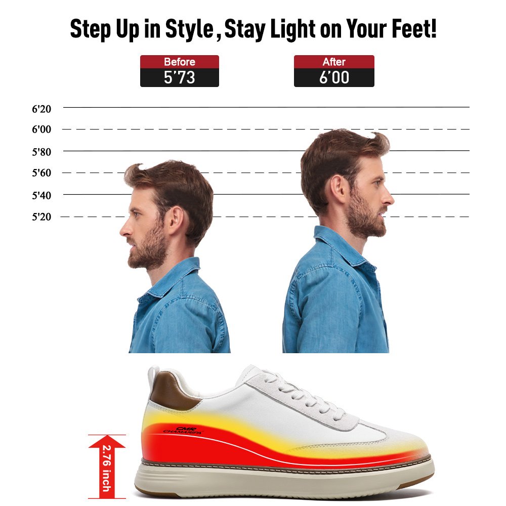 CMR CHAMARIPA Men's Invisible Height Increase Shoes - Image 10